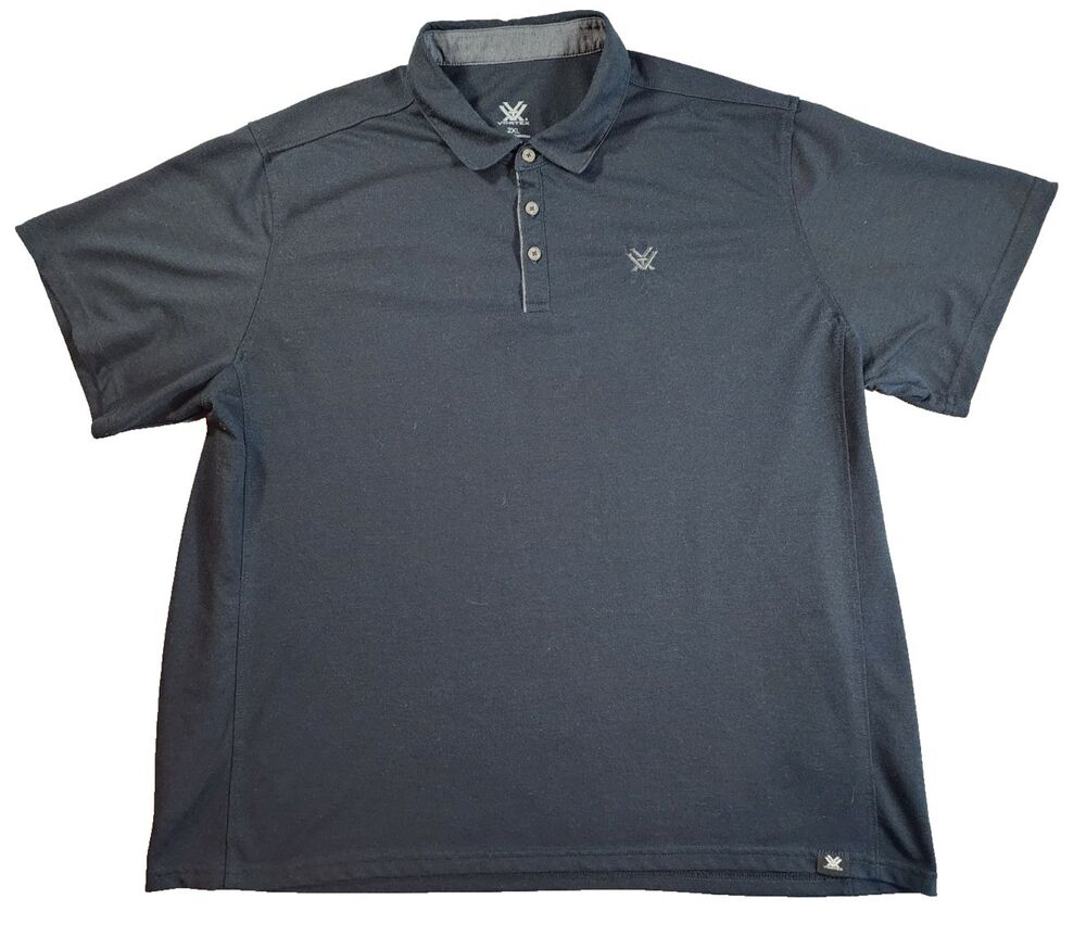 Vortex Mens Performance polo XXL Black Golf Casual Office